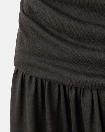 Mango Draped Halter Dress