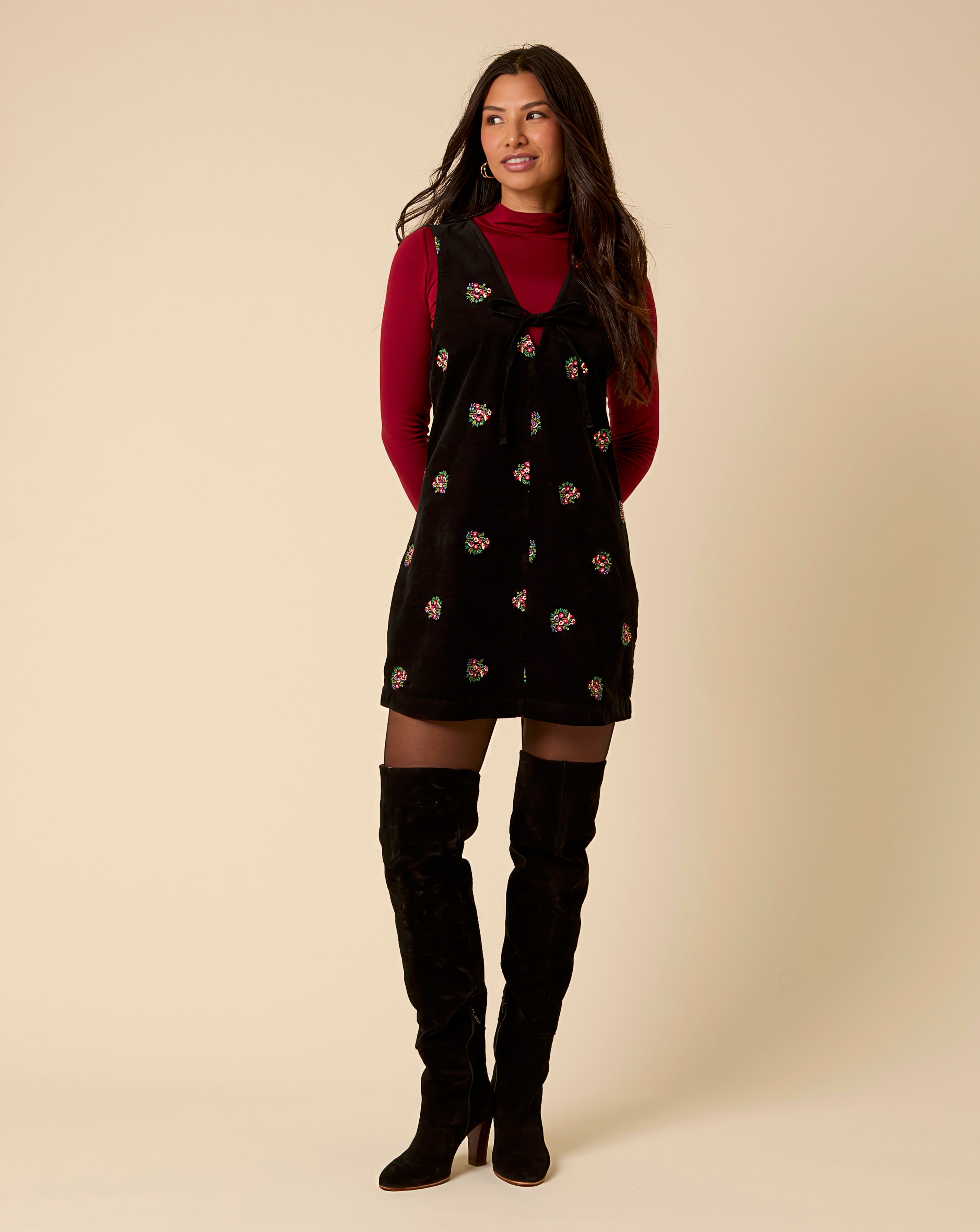 Nobody's Child Nila Pinafore Mini Dress