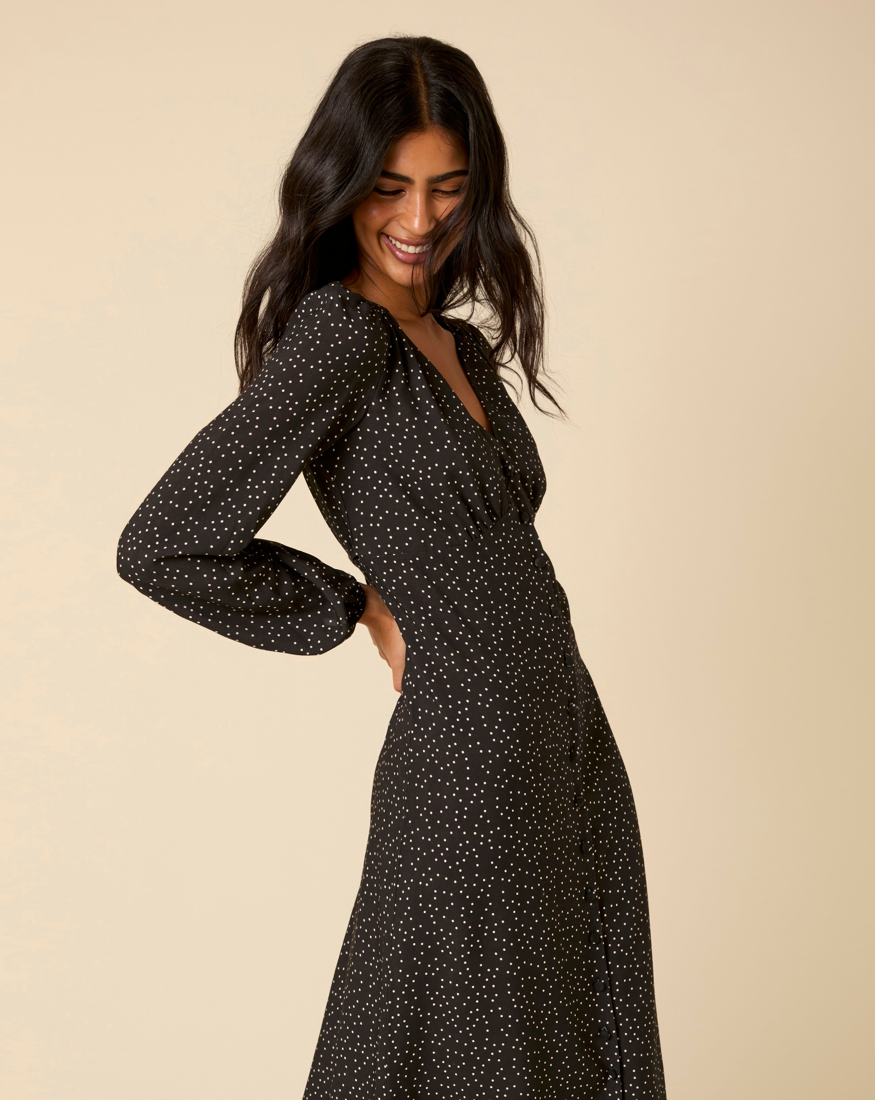 Nobody's Child Kennedy Spot Midi Dress