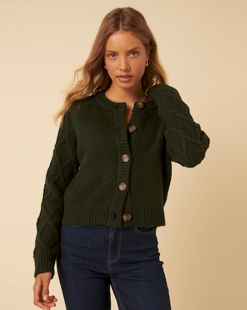 Nobody's Child Cable Detail Cardigan