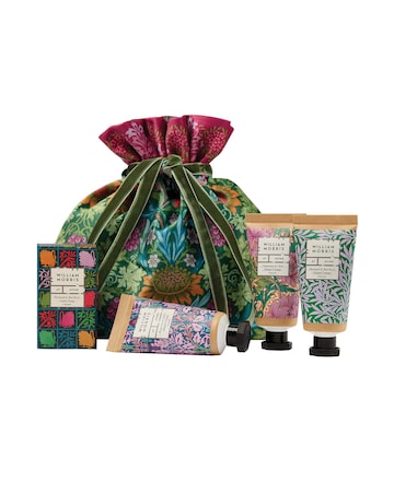 William Morris At Home Sunflower Swan? Velvet Pouch
