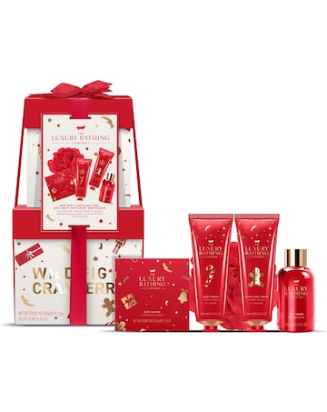 The Luxury Bathing Company Stacking Box Set - Wild  Fig & Cranberry