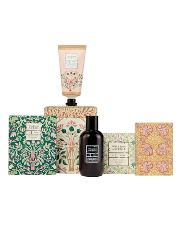 William Morris Kitchen Garden Flower Pot Bath and Body Gift Set in a  Tin