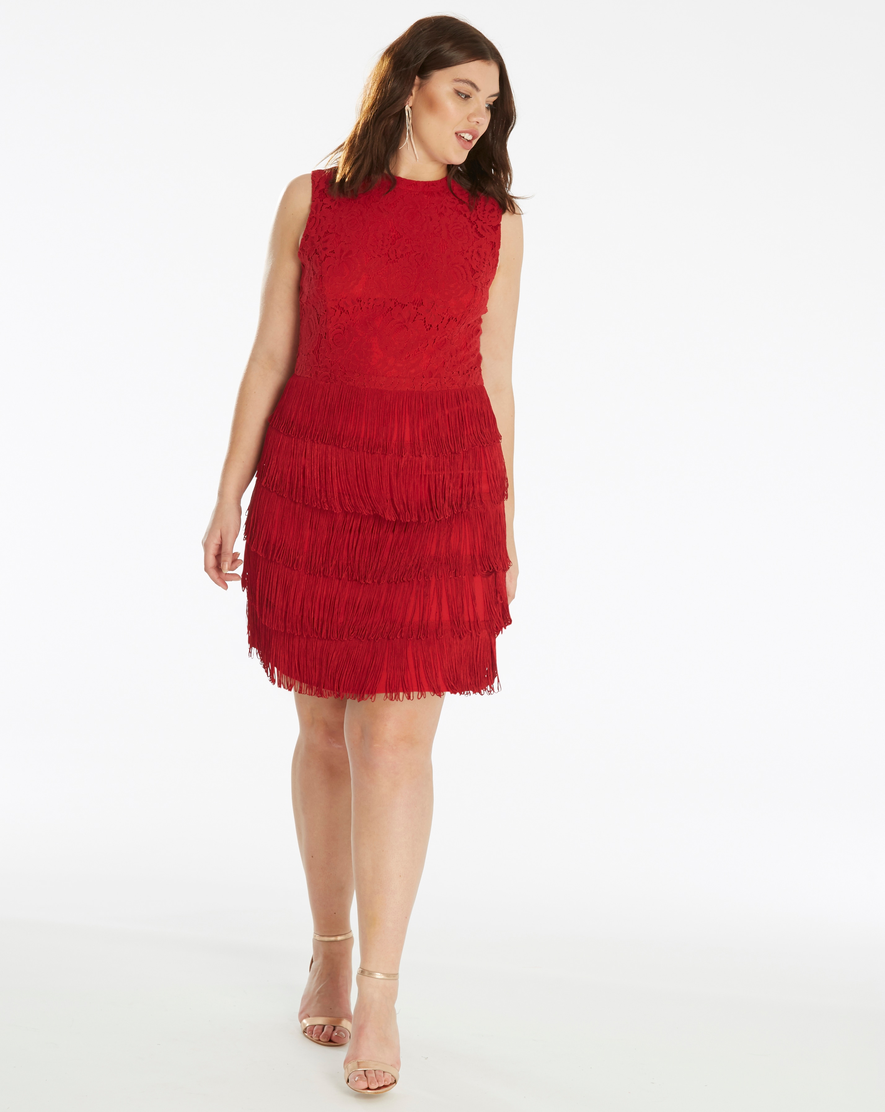 oasis fringe dress