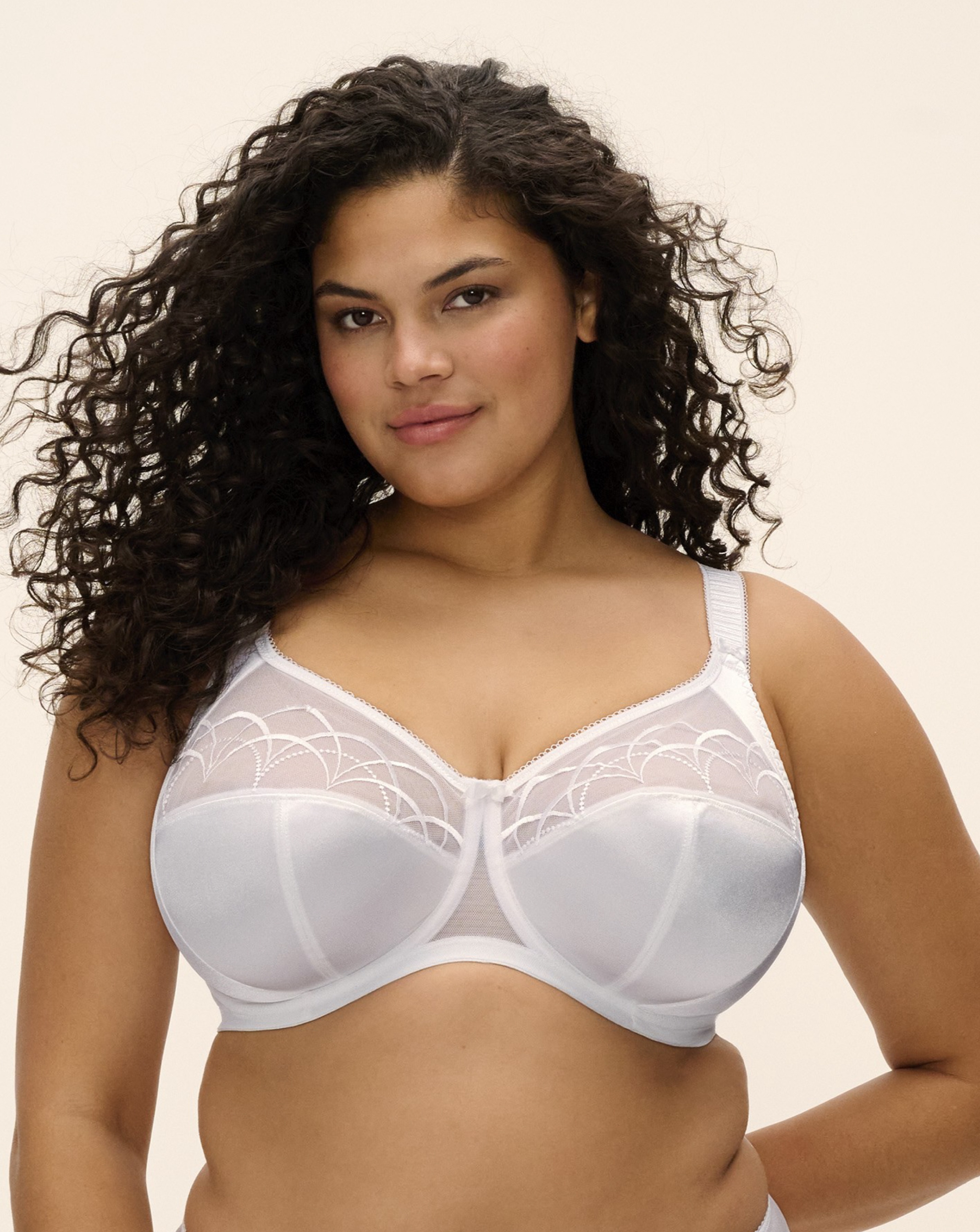 New In - Elomi Cate Full Cup Wired Bra - White - Size 38DD - Women's