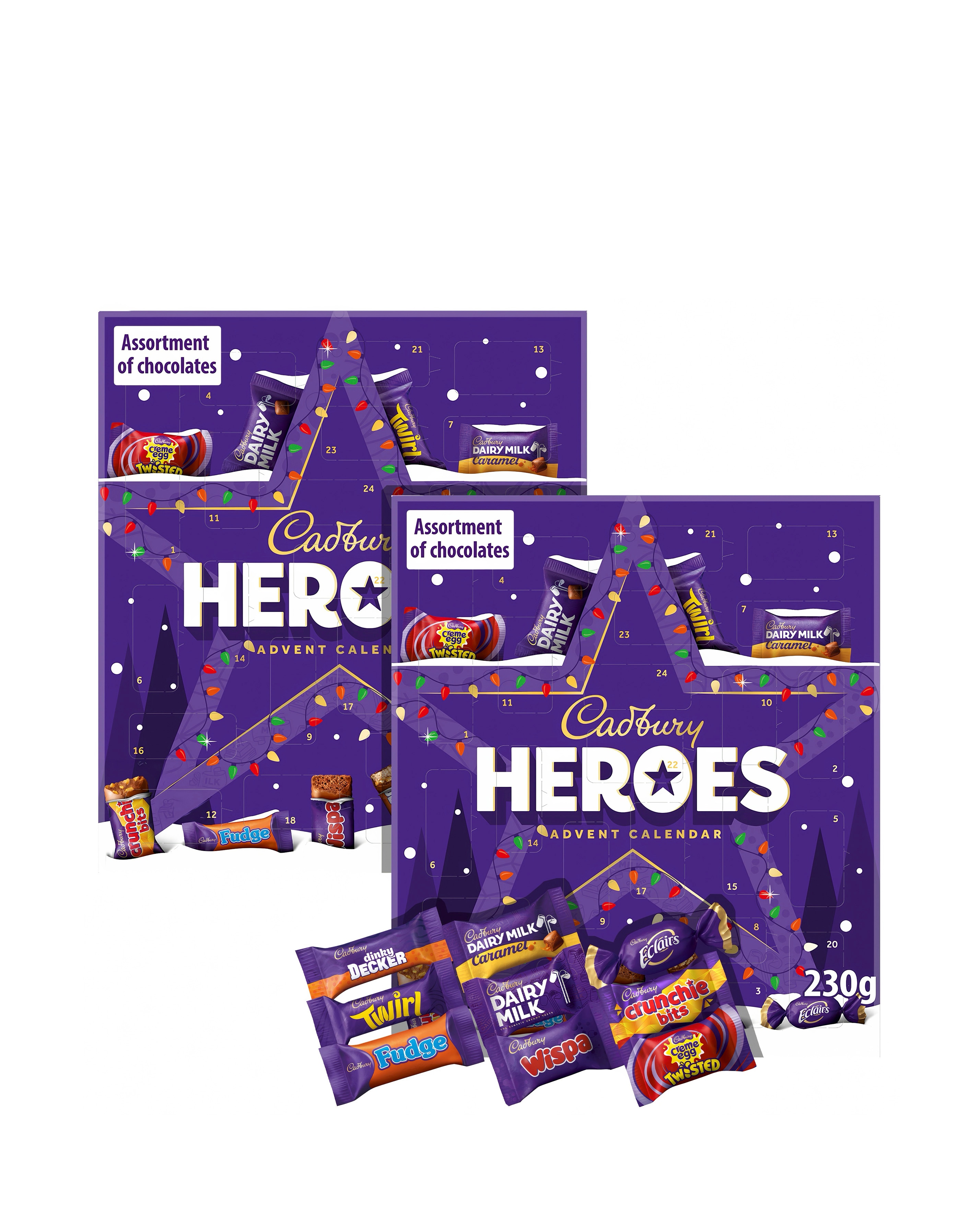Cadbury Heroes Advent Calendar Twin Pack