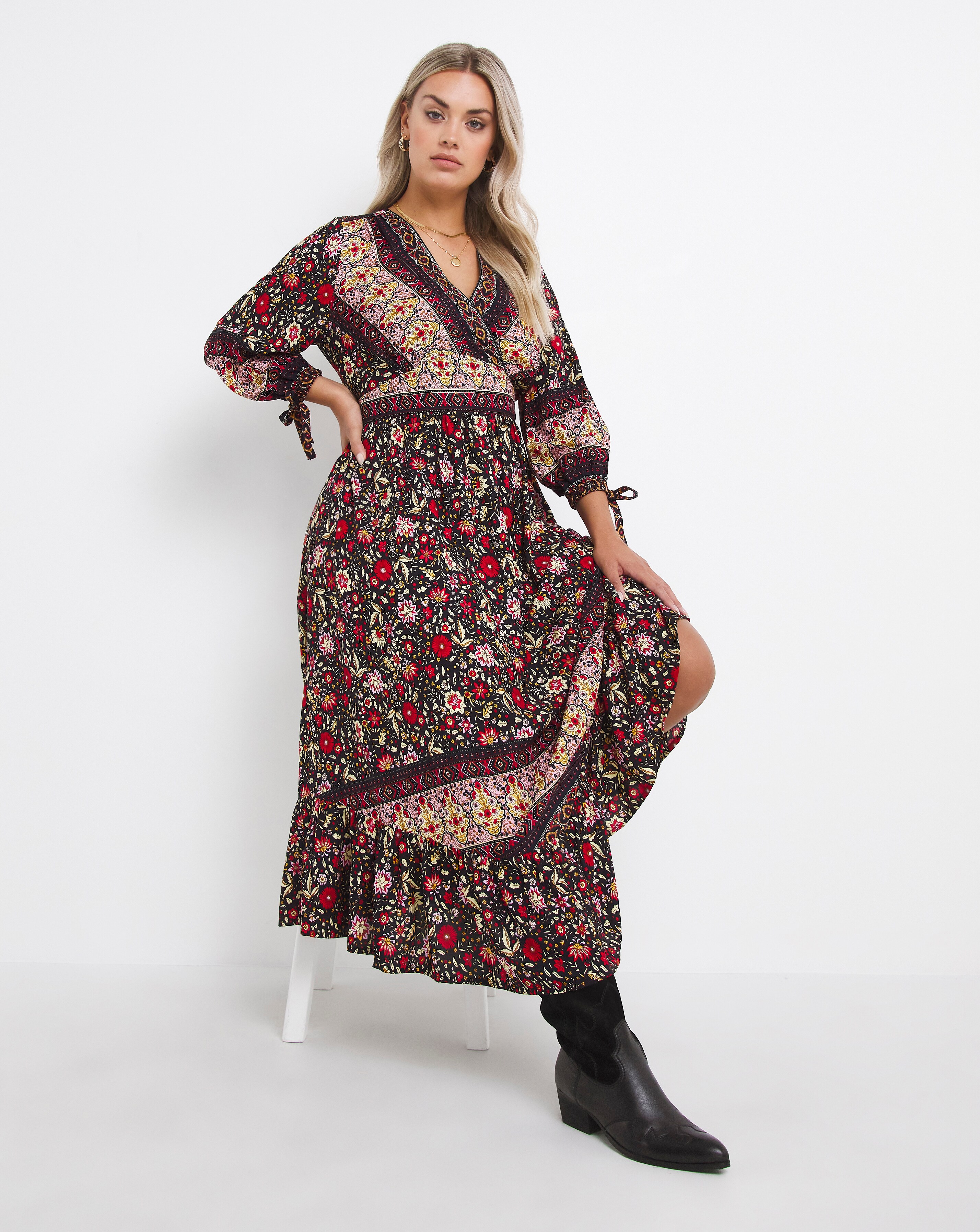 Hvad foretrække Hoved Joe Browns Border Print Dress | Simply Be