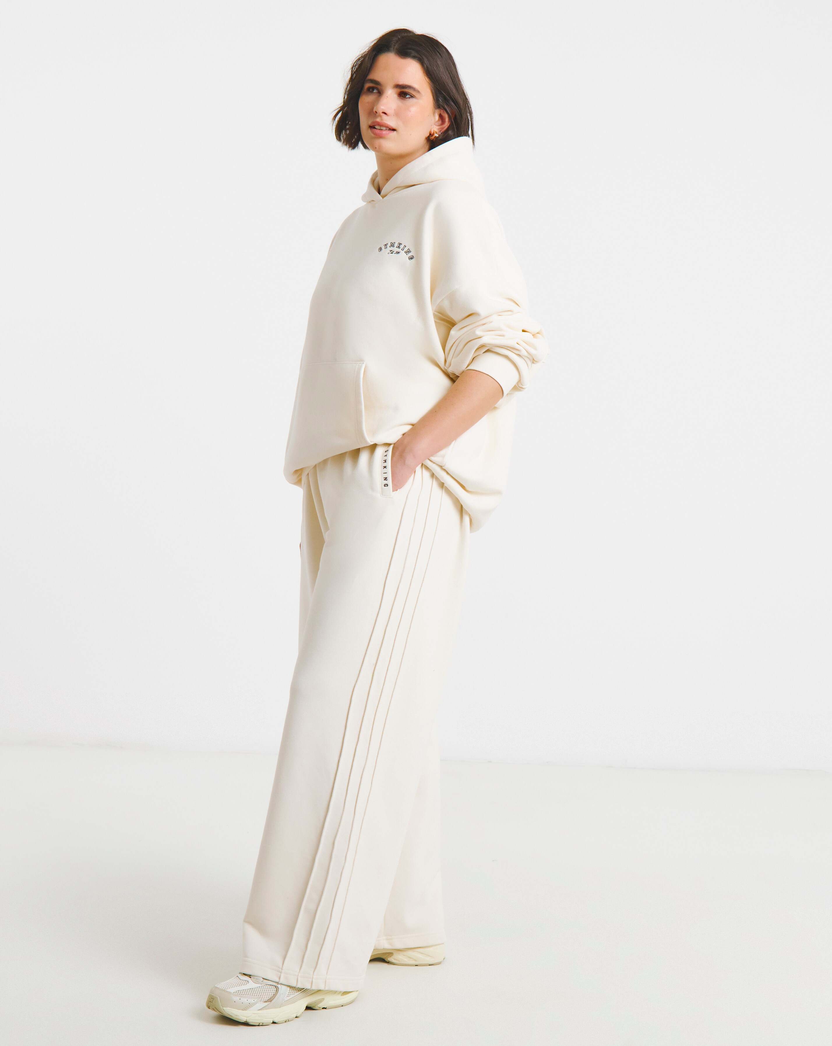 Gym King Replenish Seam Detail Wide Leg Joggers
