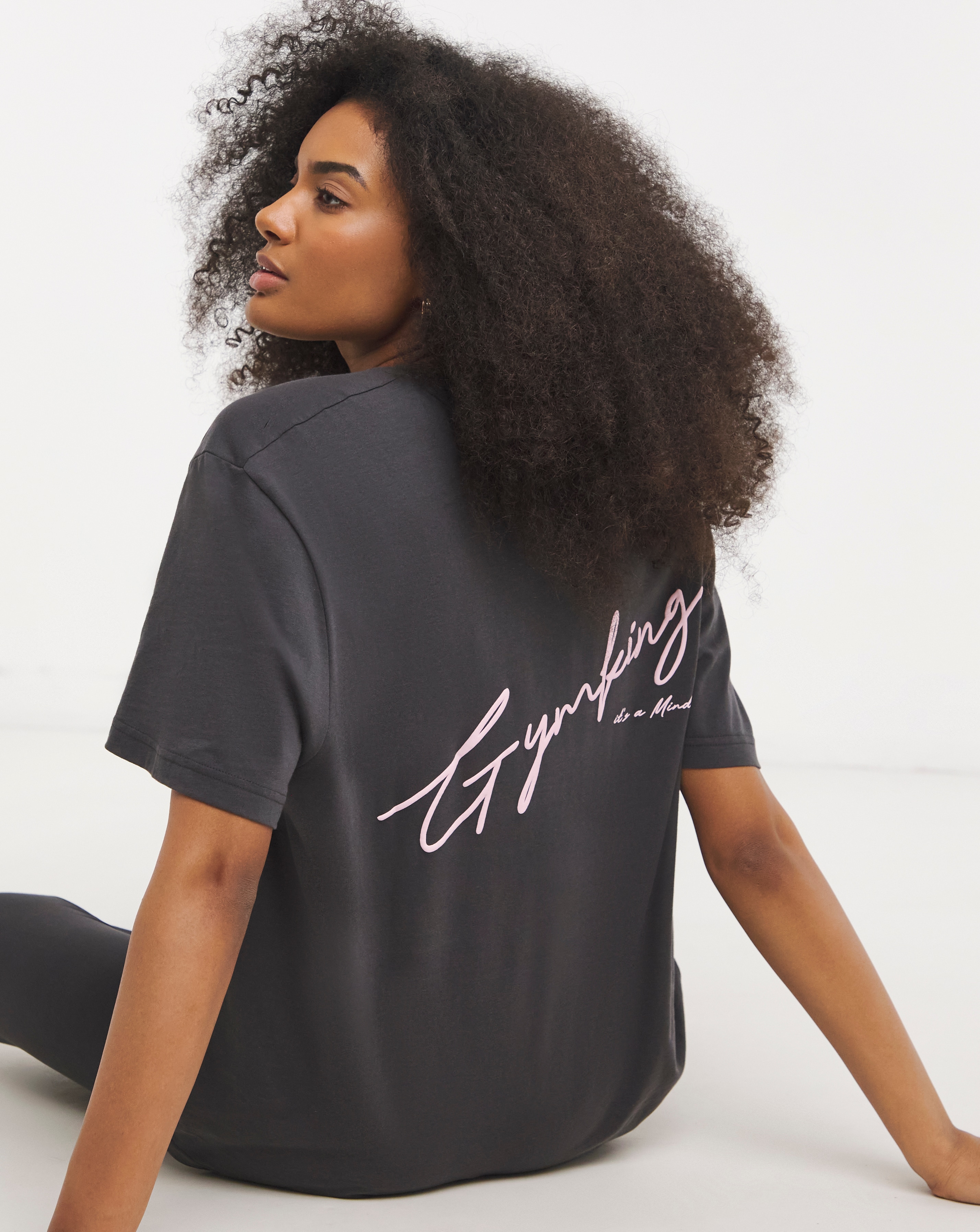New In - Gym King Script Boyfriend T-Shirt