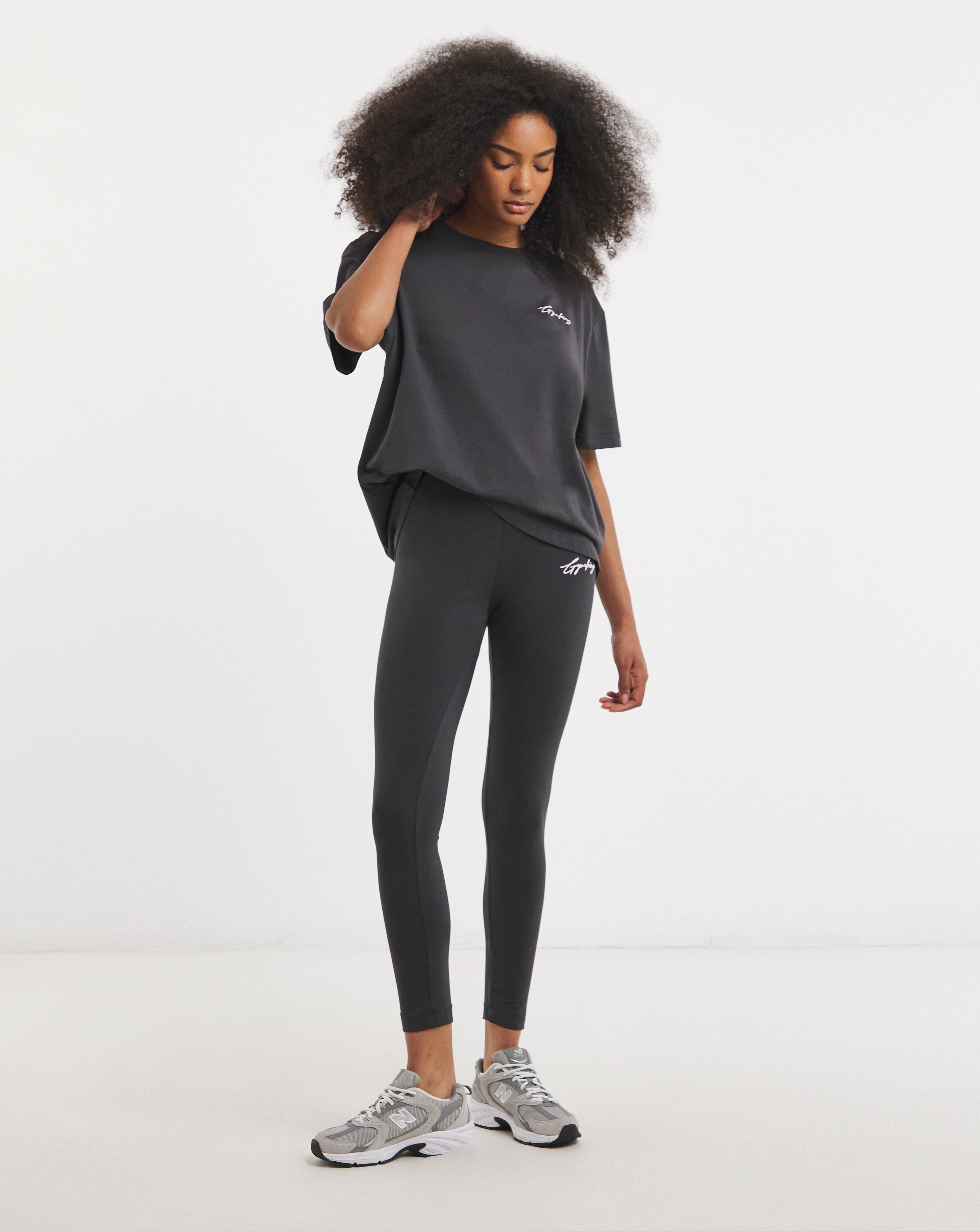 New In - Gym King Script Mindset Jersey Leggings