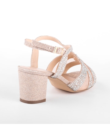 Paradox London Nadia Wide E Fit Block Heel Sandal