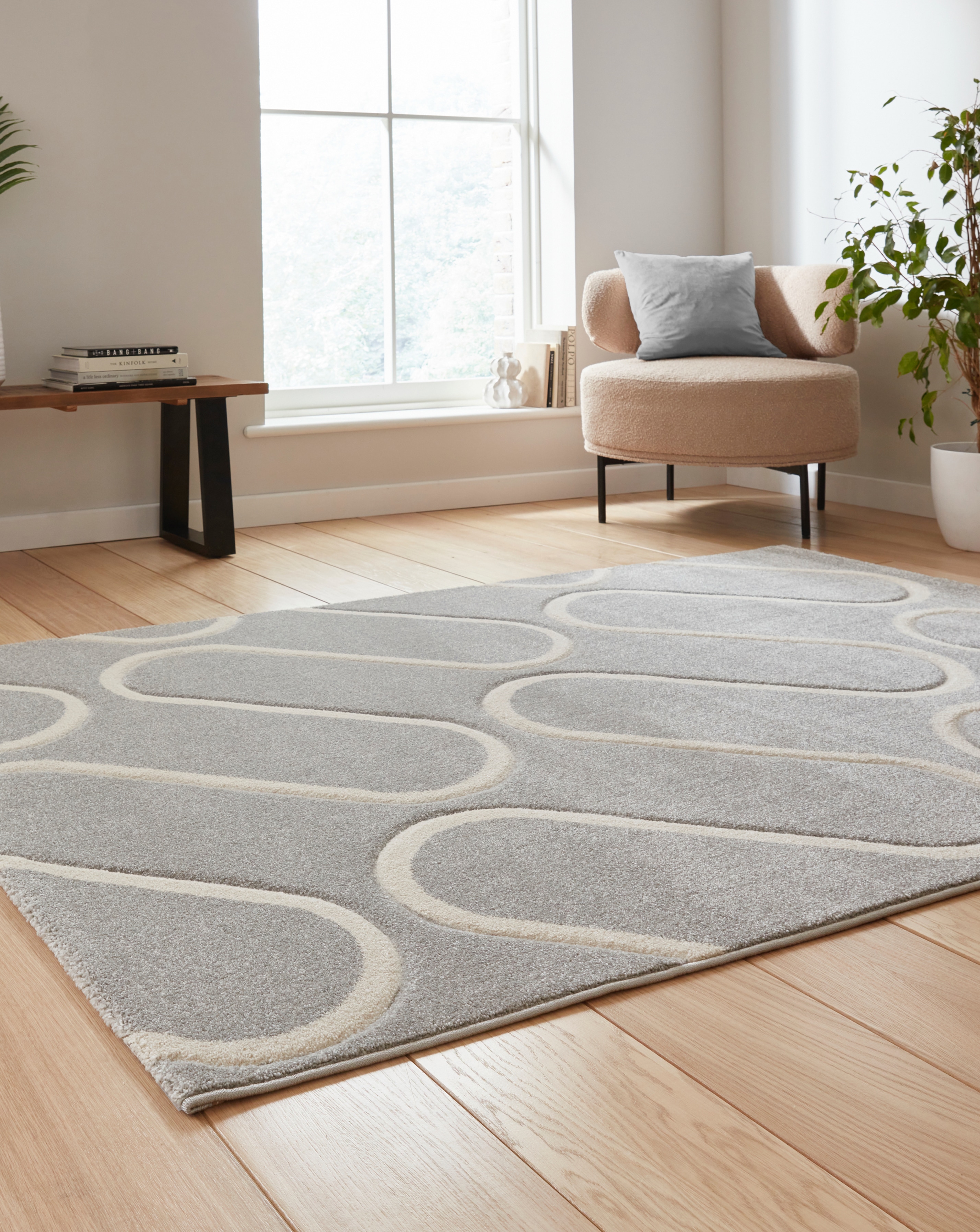 Catherine Lansfield Linear Curve Rug