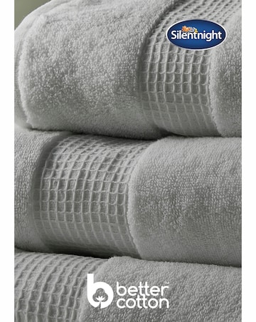 Silentnight Luxury Waffle Border Cotton Towel