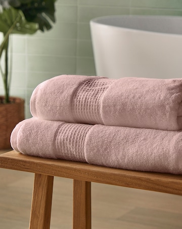 Silentnight Luxury Waffle Border Cotton Towel