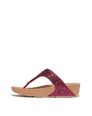 Fit Flop Lulu Glitter Toe-Post Sandals Standard Fit