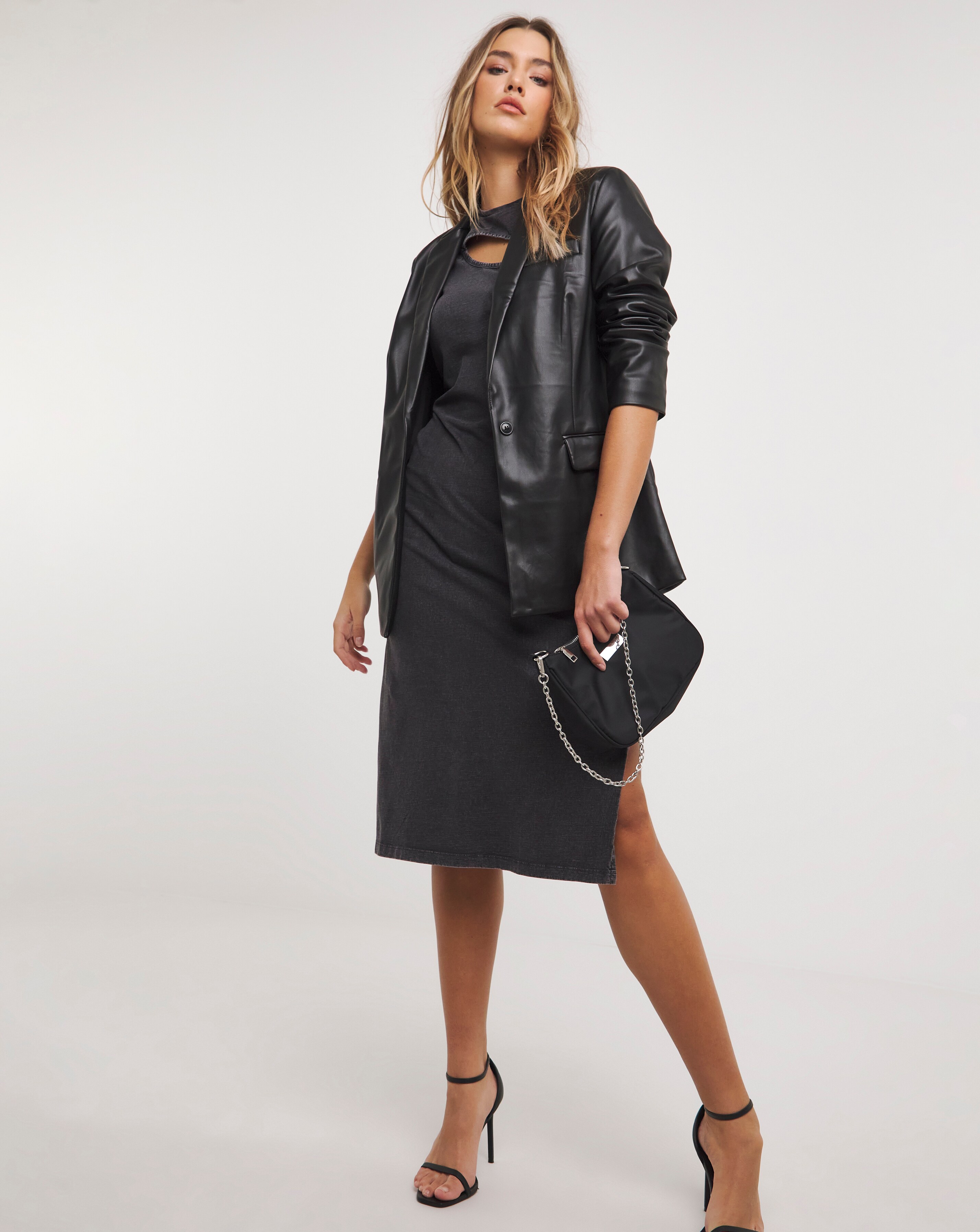 Simply be online leather jackets