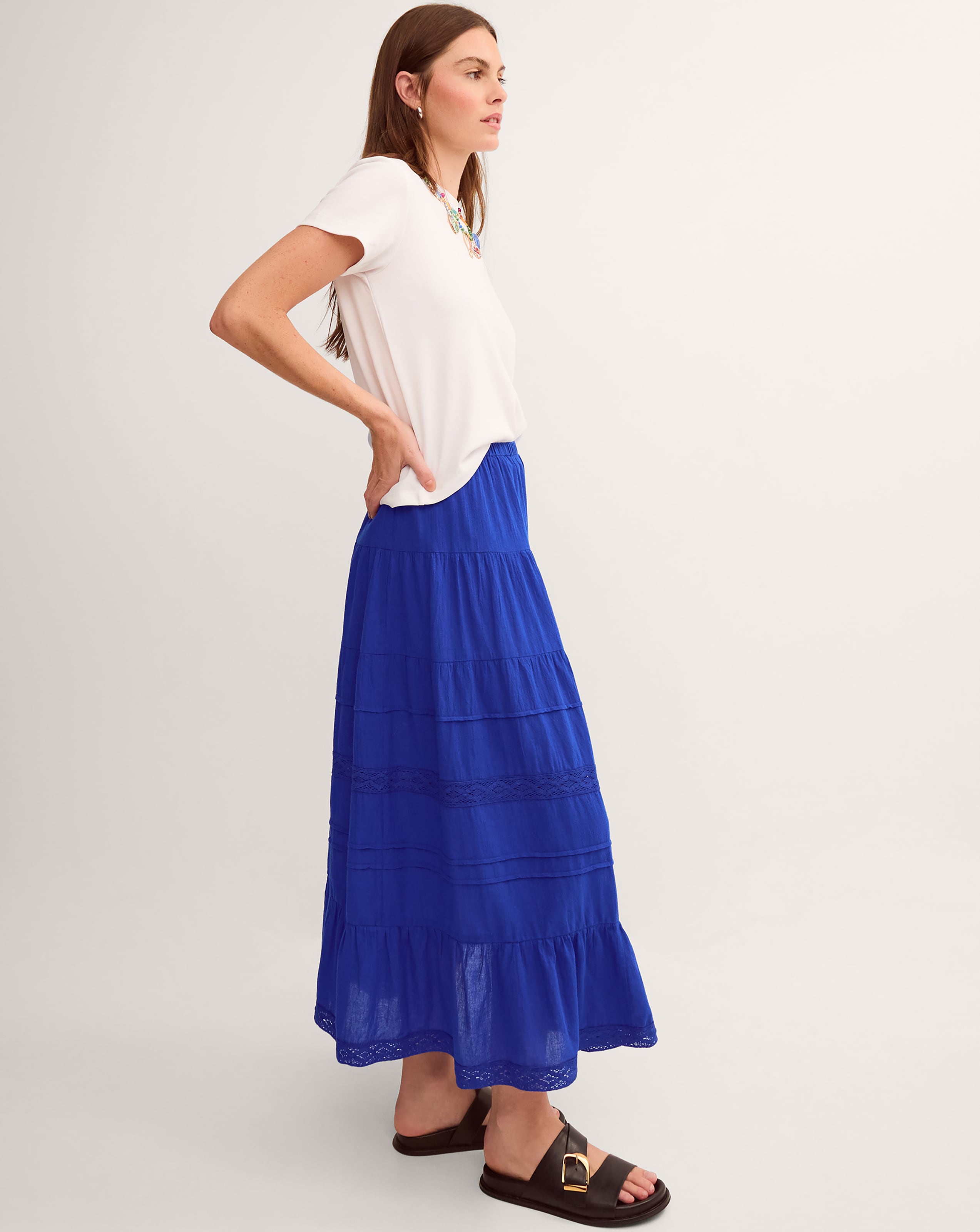 New In - Monsoon Maria Tiered Maxi Skirt