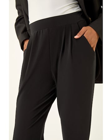 Roman Jersey Elastic Waist Harem Trouser