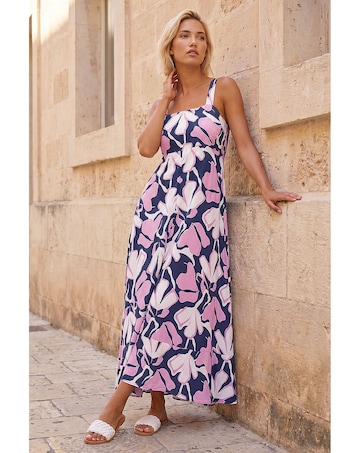 Roman Floral Strappy Maxi Dress