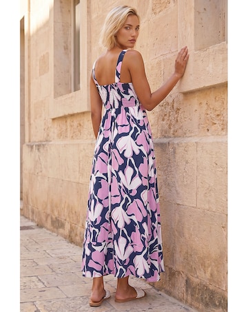 Roman Floral Strappy Maxi Dress