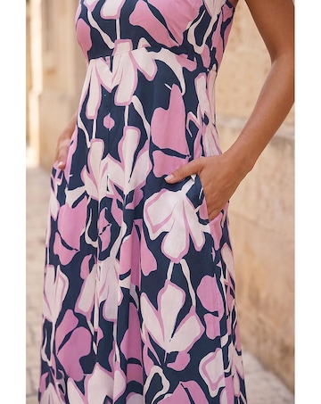 Roman Floral Strappy Maxi Dress