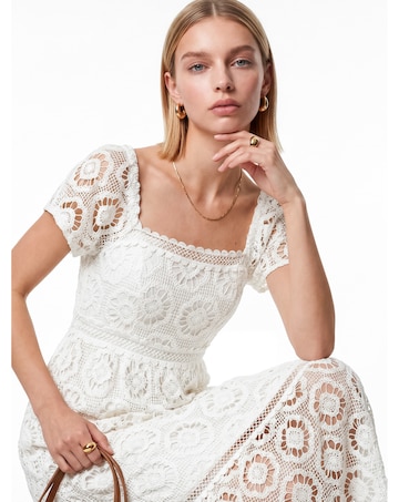 Lovedrobe Floral Lace Midaxi Dress