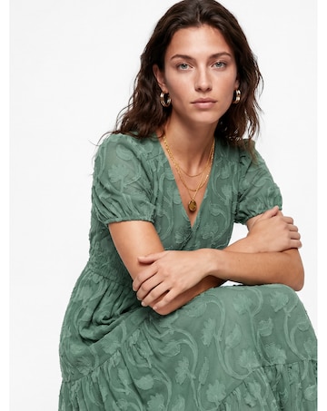 Lovedrobe Floral Burnout Midi Dress