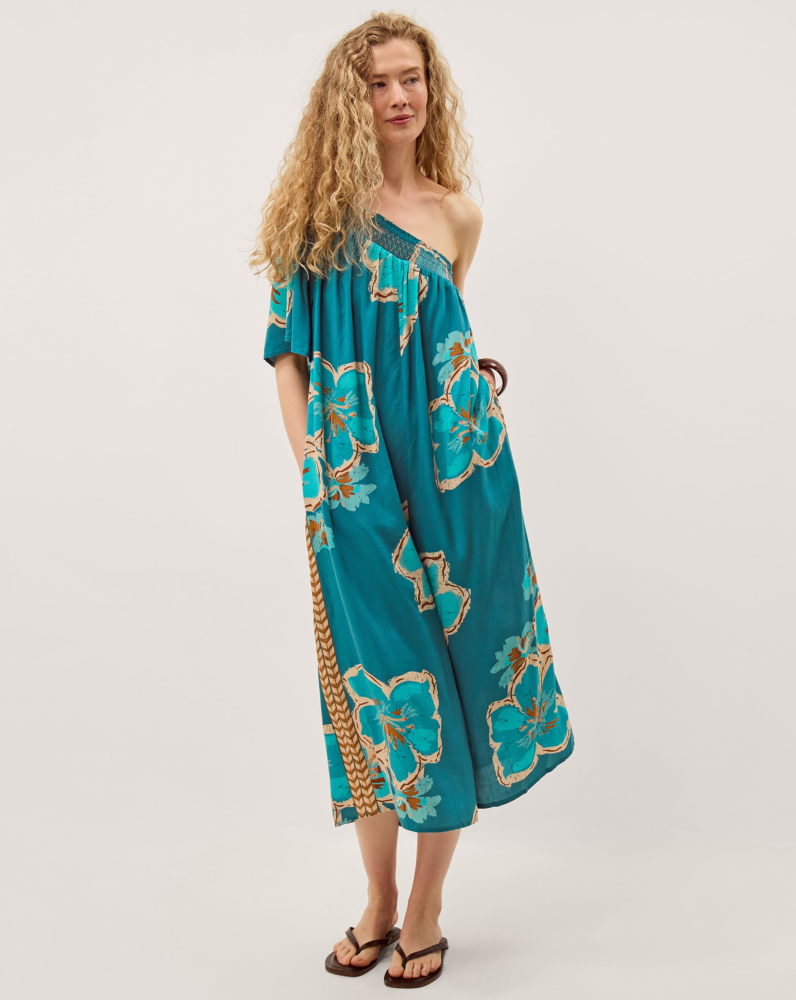 New In - Monsoon Yasmin One-Shoulder Jumpsuit