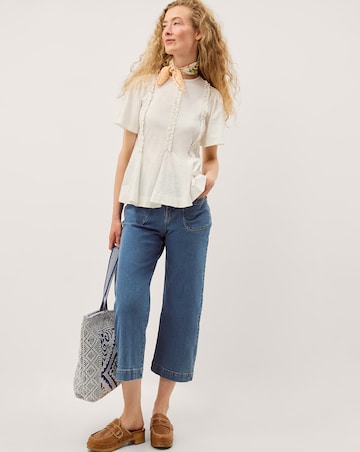 Monsoon Ria Ruffle Jersey T-Shirt
