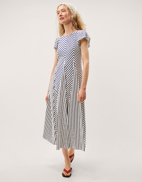 Monsoon Shola Stripe Jersey Maxi Dress