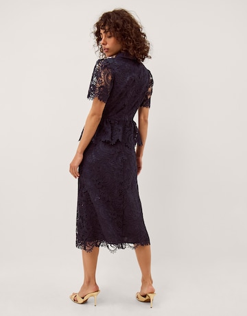 Monsoon Alice Lace Peplum Midi Dress