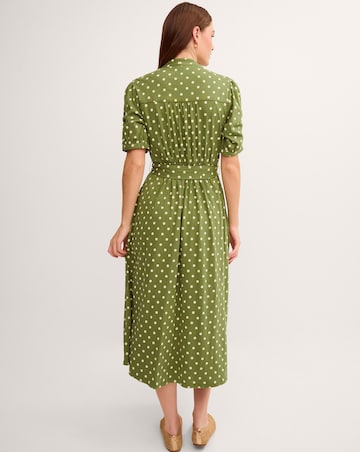 Monsoon Kasey Polka Dot Midi Dress