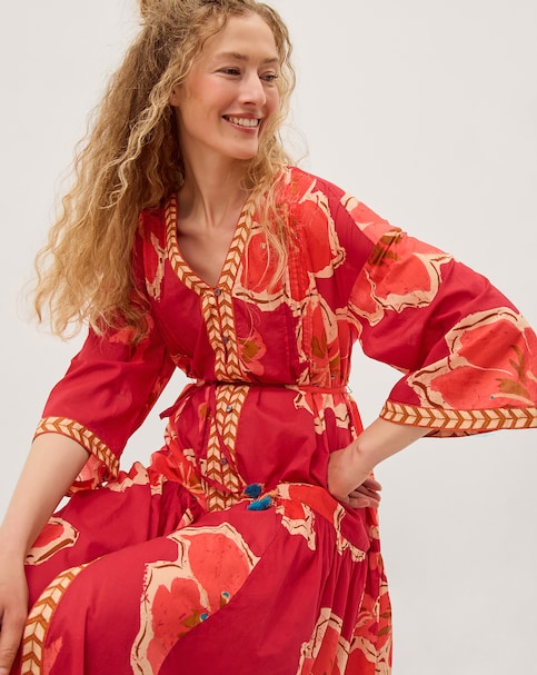 Monsoon Yasmin Floral Midi Tunic Dress