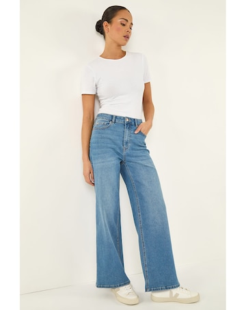 Roman Petite Wide Leg Jeans