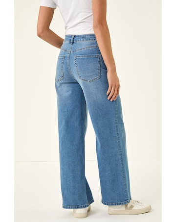 Roman Petite Wide Leg Jeans