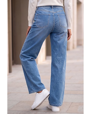Roman Petite Wide Leg Jeans