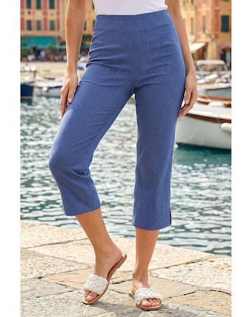 Roman Denim Side Split Stretch Trouser