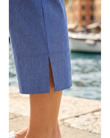 Roman Denim Side Split Stretch Trouser