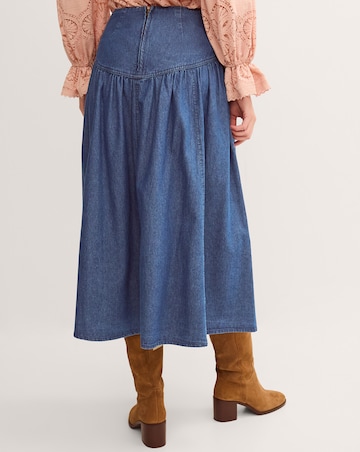 Monsoon Paloma Denim Midi Skirt