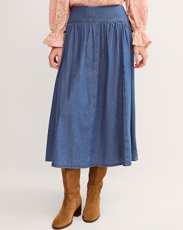 Monsoon Paloma Denim Midi Skirt