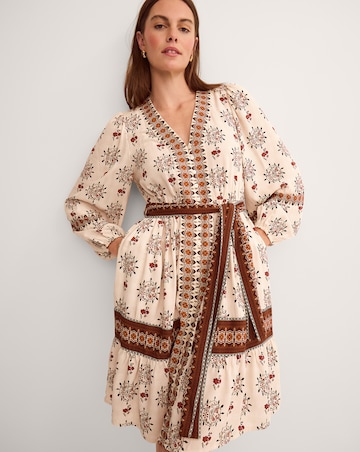 Monsoon Carrie Floral Print Mini Dress