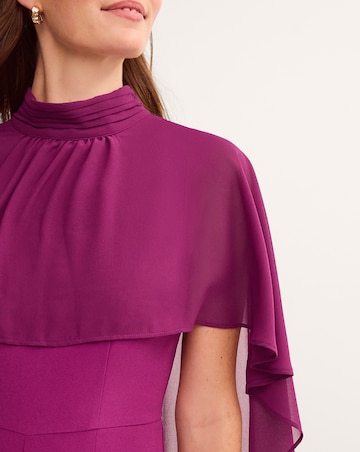 Monsoon Valerie Cape Wide Leg Jumpsuit