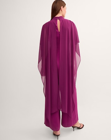 Monsoon Valerie Cape Wide Leg Jumpsuit