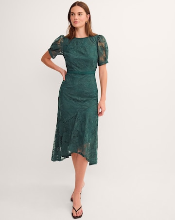 Monsoon Megan Rose Lace Midi Dress