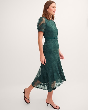 Monsoon Megan Rose Lace Midi Dress