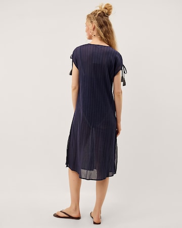 Monsoon Mia Tassel Stripe Midi Kaftan