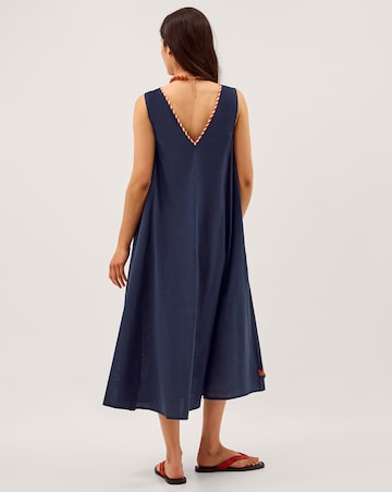 Monsoon Eloise Embroidered Midi Dress