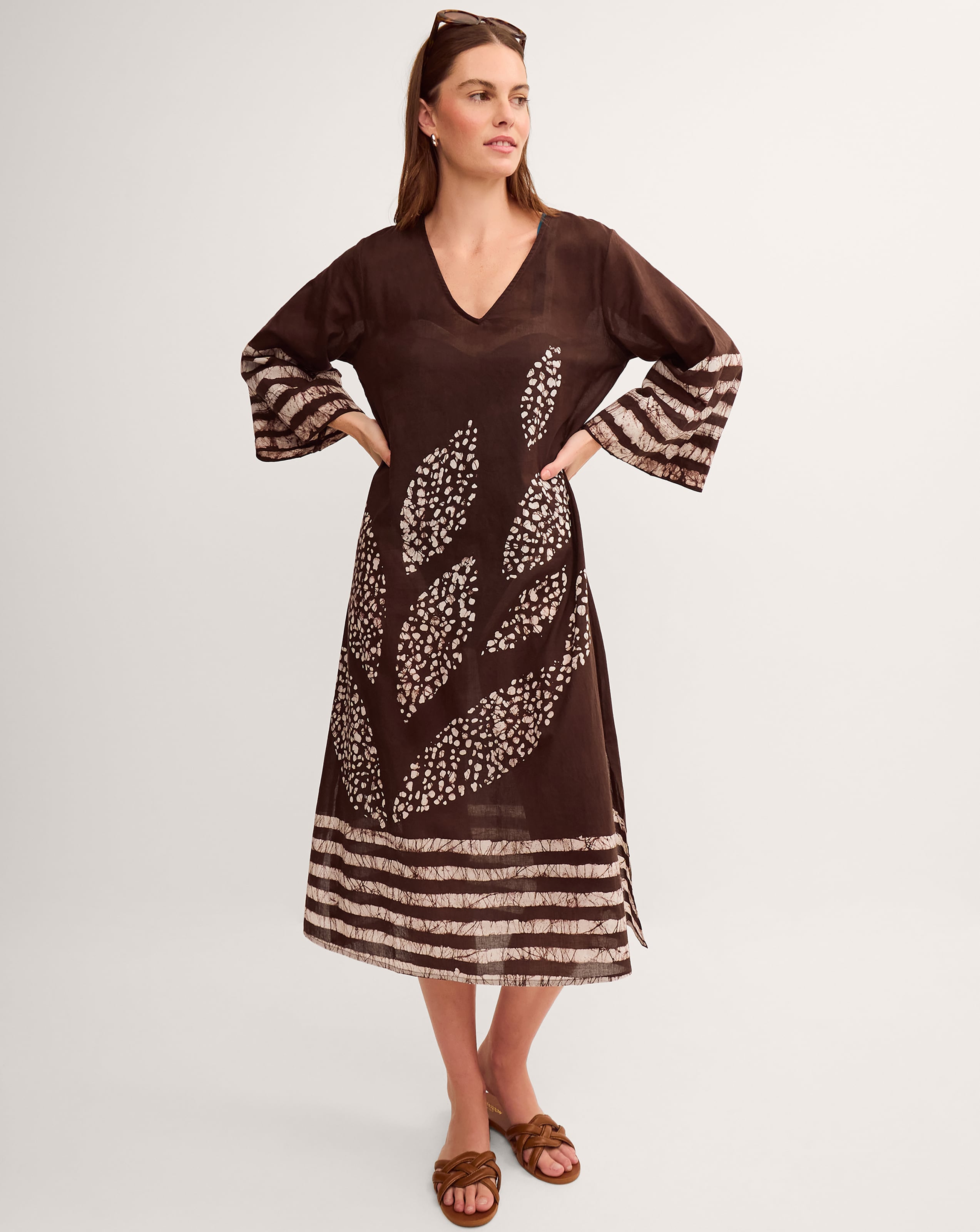 Monsoon Aurora Printed Midi Beach Dress