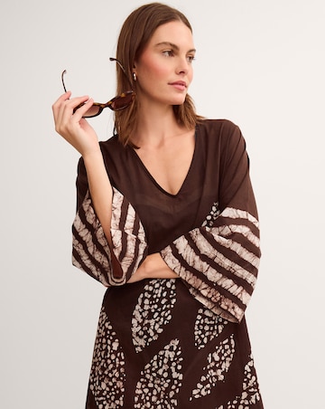 Monsoon Aurora Printed Midi Beach Dress