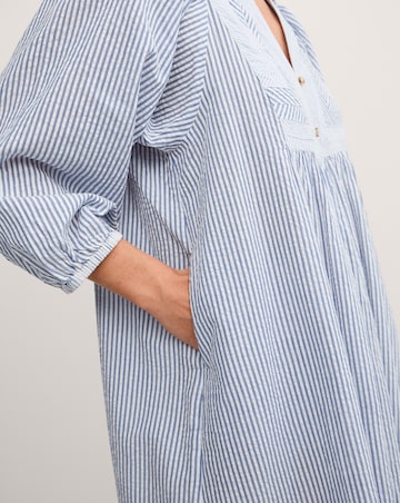 Monsoon Callie Stripe Midi Shirt Dress